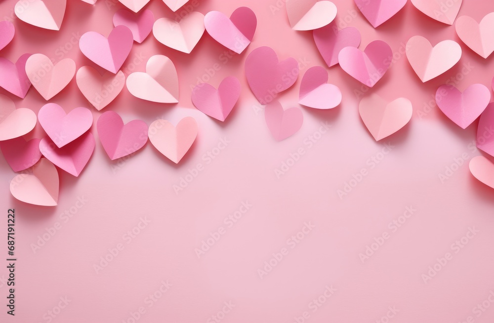 A pink background with lots of pink hearts