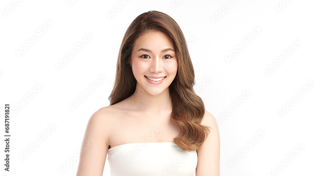 Beautiful young asian woman with clean fresh skin on white background, Face care, Facial treatment, Cosmetology, beauty and spa, Asian women portrait. Beautiful young asian woman with clean fresh skin on white background, Face care, Facial treatment, Cosmetology, beauty and spa, Asian women portrait.