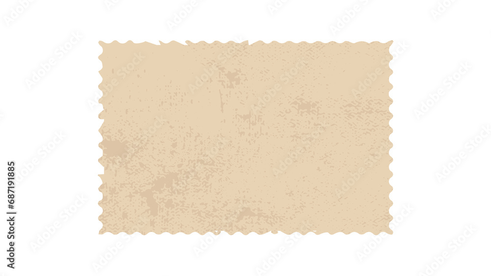 Piece of paper in png. Wrinkled texture. transparent background. Cut paper. Color.