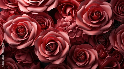 Roses Red Hearts Background Valentine Concept  Background Image  Desktop Wallpaper Backgrounds  HD