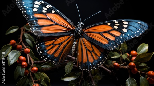 Plain Tiger Butterfly On Confederate Vine, Background Image, Desktop Wallpaper Backgrounds, HD photo