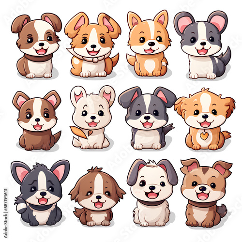set of animals on the png transparent background  easy to decorate projects.