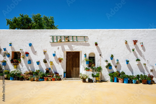 Beautiful streets of Vejer de la Frontera, Spain, Andalusia region, Costa de la Luz, Cadiz district, White Towns, Iberian Peninsula, Old town. Ruta de los Pueblos Blancos