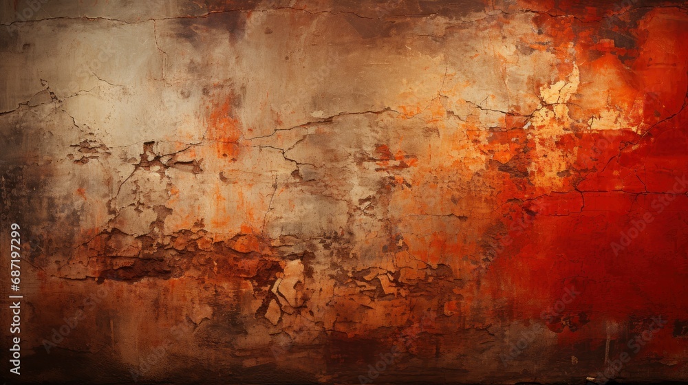 Obraz premium Old Wall Texture Cement Black Red, Background Image, Desktop Wallpaper Backgrounds, HD