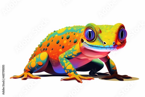 Gecko icon on white background