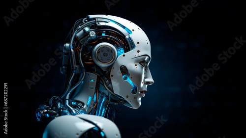  robots and automated systems reflecting current technological trends for humans. Generative AI