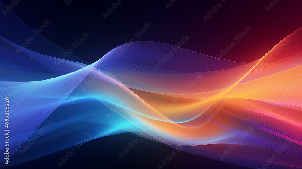 Fototapeta premium Radiant Flux Transitions Background