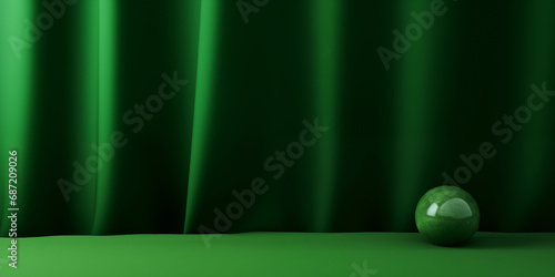 green curtain ,luxury minim...