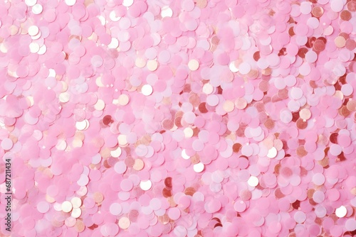 A pink background with lots of small circles