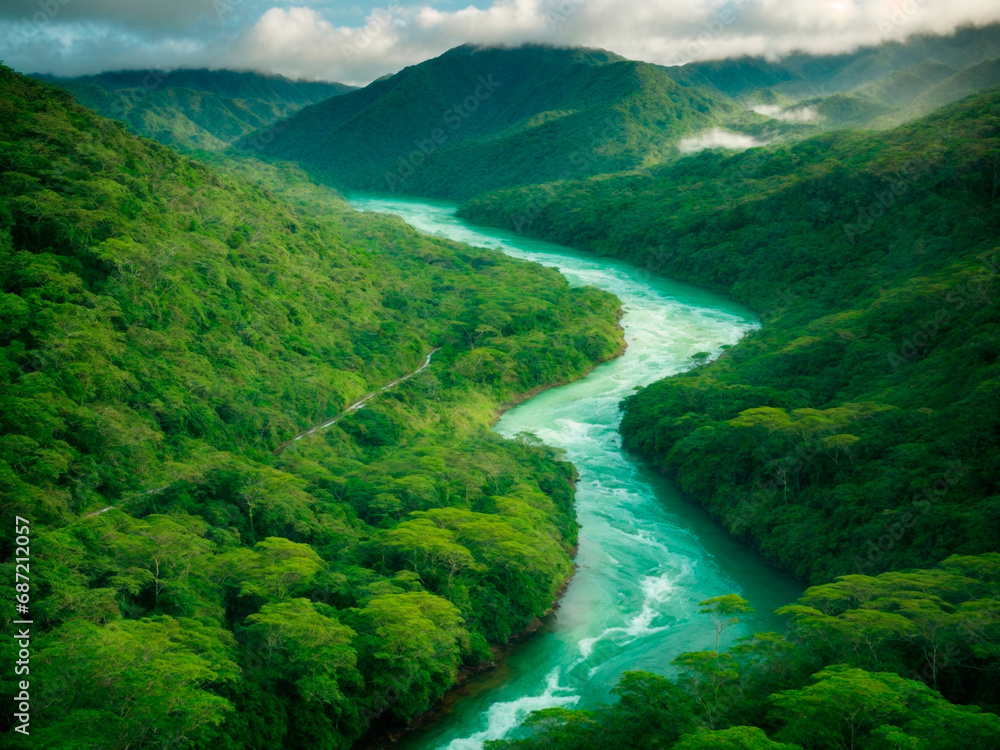 Cenário Sustentável: A Beleza Fluvial que Inspira a Conservação