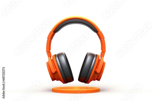 Headphones Stand icon on white background