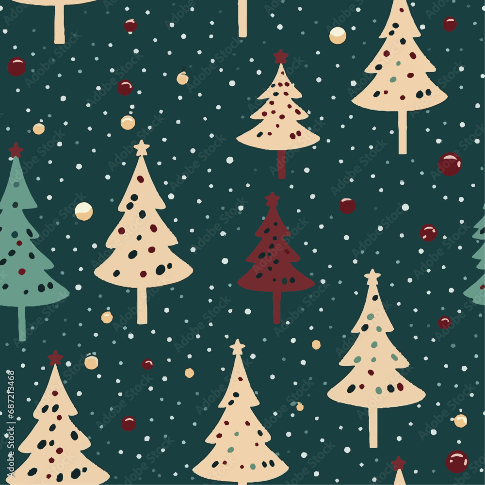 Seamless pattern of Christmas background Seamless pattern of Christmas background