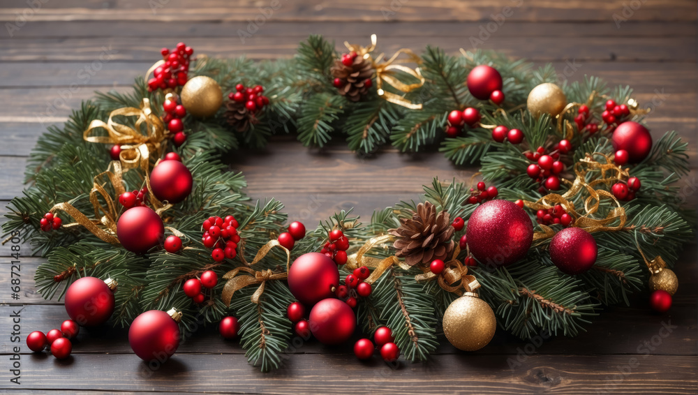 Weihnachtskranz, generated image Weihnachtskranz, generated image