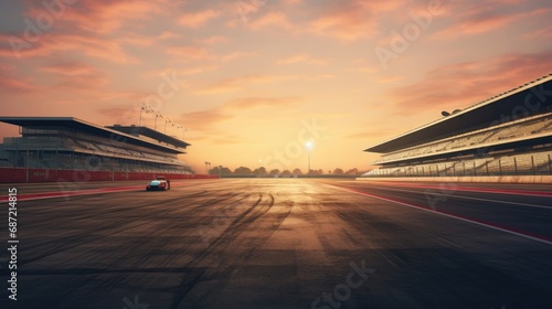 Formula 1 car on the track photo