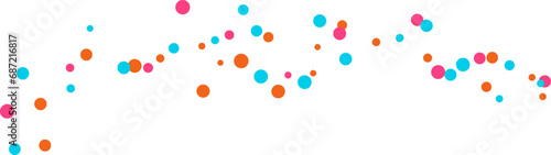 Confetti party vector  with colorful serpentine ribbons, Anniversary, celebration, greeting,