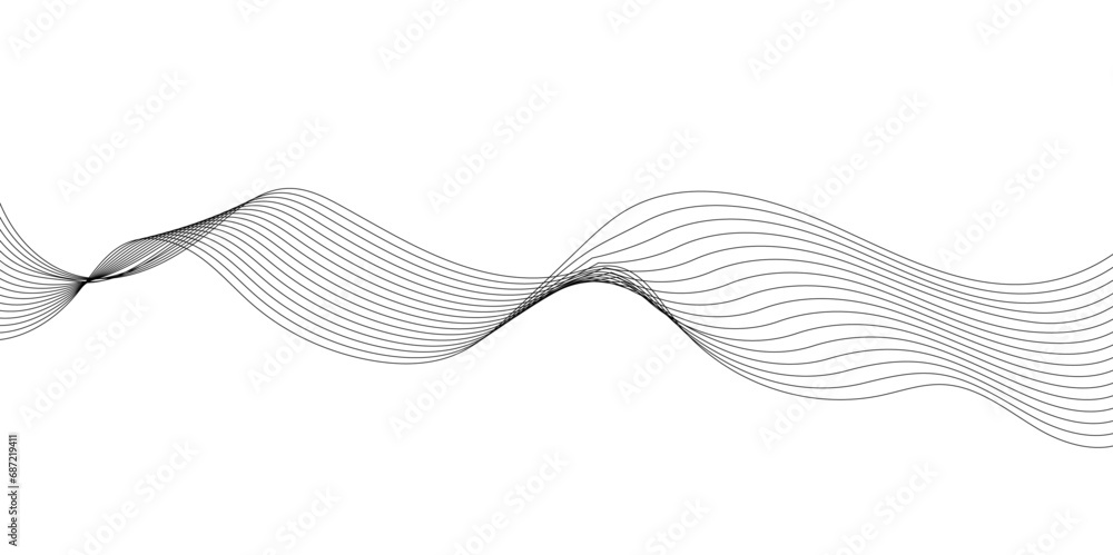 Abstract wavy lines on transparent background with grey smooth element swoosh speed wave modern stream background. You can used for banner, template, wallpaper, business wave curve lines background. Abstract wavy lines on transparent background with grey smooth element swoosh speed wave modern stream background. You can used for banner, template, wallpaper, business wave curve lines background.