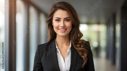 Business Woman Portrait Digital Photography Professional Photo Shooting Background Design