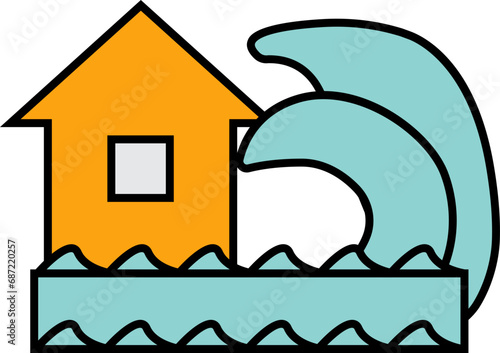 tsunami warning icon