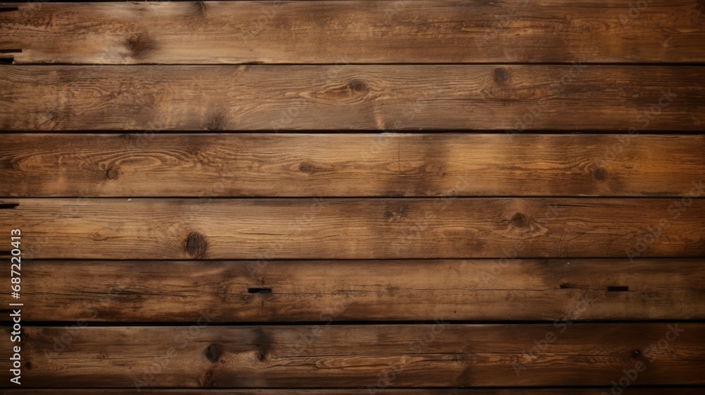 Naklejka premium Brown wood texture background coming from natural tree. The wooden panel has a beautiful dark pattern, hardwood floor texture