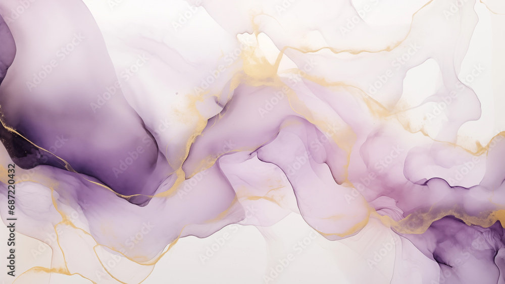 Abstract Purple Watercolor Art Illustration Design