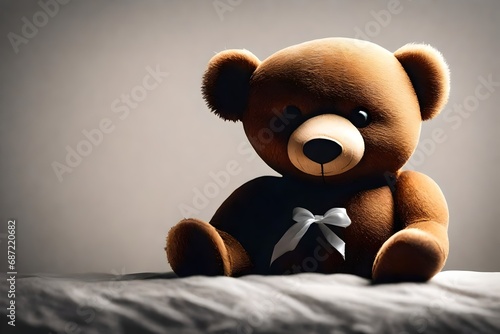 Silhouette of a teddy bear photo