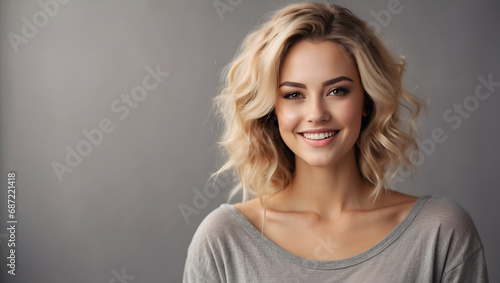 Beautiful Woman Portrait Digital Photography Professional Photo Shooting Background Design