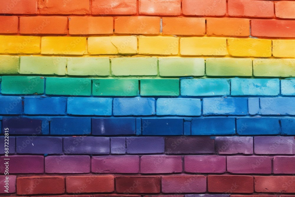 Colorful brick wall background Colorful brick wall background