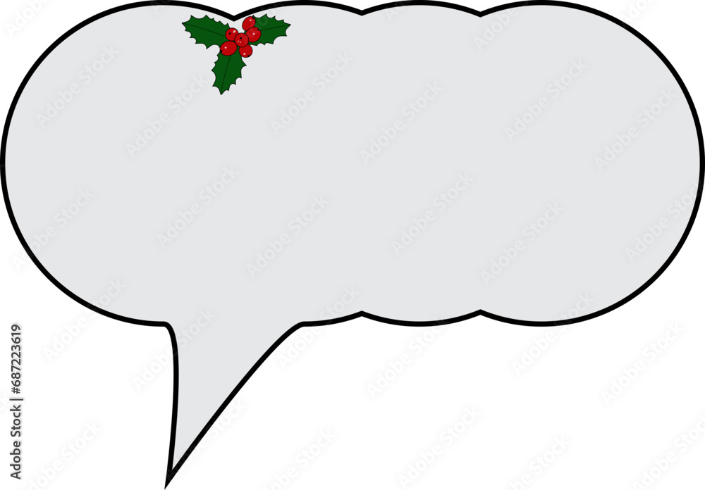 Christmas Speech Bubble Christmas Speech Bubble