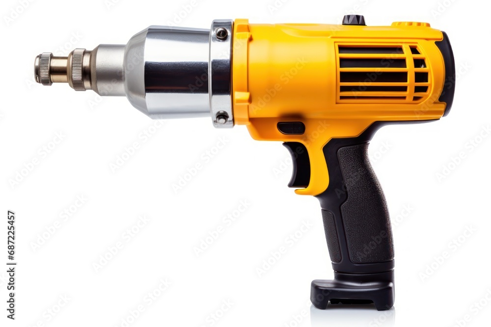 A single heat gun isolated on white background