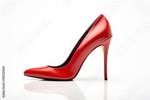 A single high heels isolated on white background