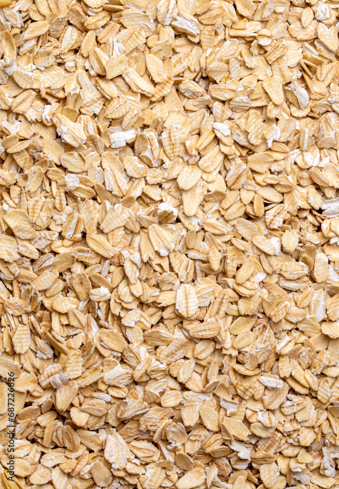 Heap of dry rolled oats isolated Heap of dry rolled oats isolated