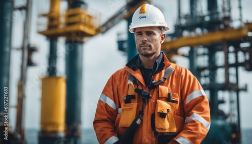 Offshore worker in the oil and gas industry #687227683