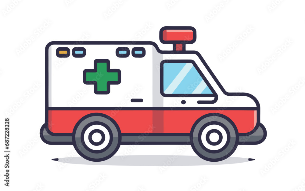 ambulance car isolated on white ambulance car isolated on white