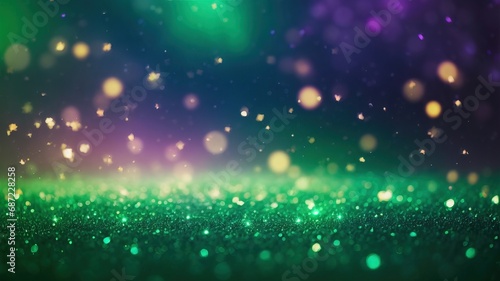 glow particle abstract bokeh background generative AI.