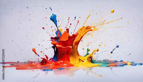 Wallpaper Mural colorful splashes Torontodigital.ca