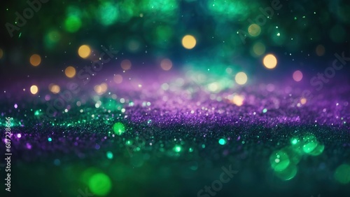 glow particle abstract bokeh background generative AI.