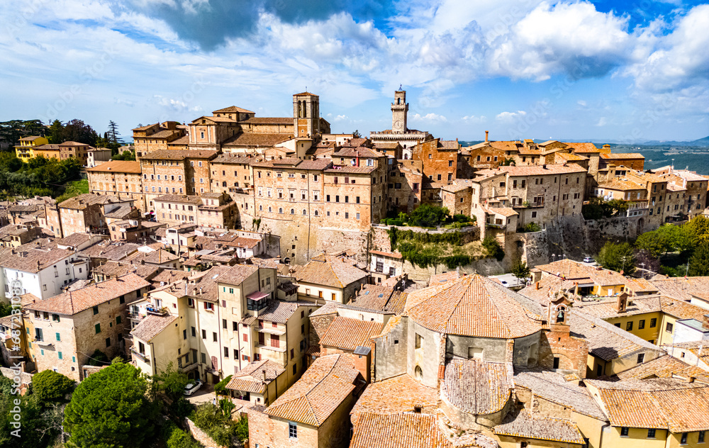 Aerial view of Montepulciano,Tuscany, Italy