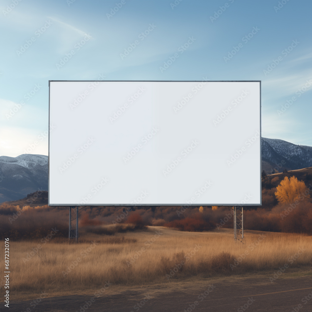 Blank billboard mockup Blank billboard mockup