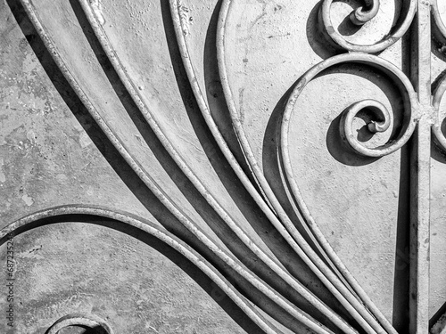 Photography Ironwork Pattern On Door