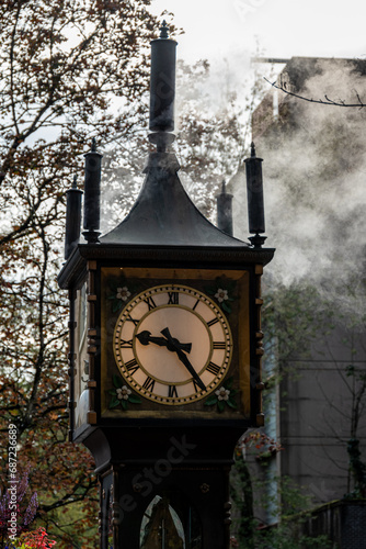 Closeup of Gastown Steam Clock 
