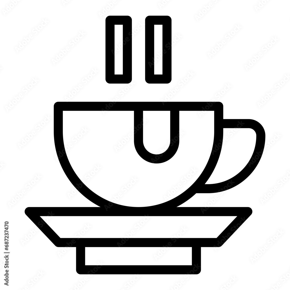 coffee shop line icon coffee shop line icon