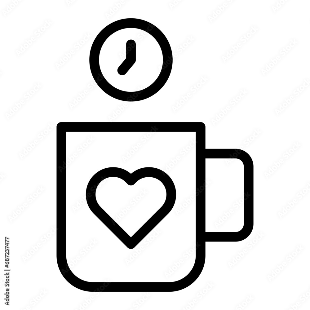 coffee shop line icon coffee shop line icon