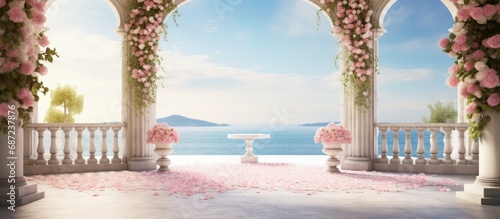 Stunning venue for destination nuptials Copy space image Place for adding text or design photo