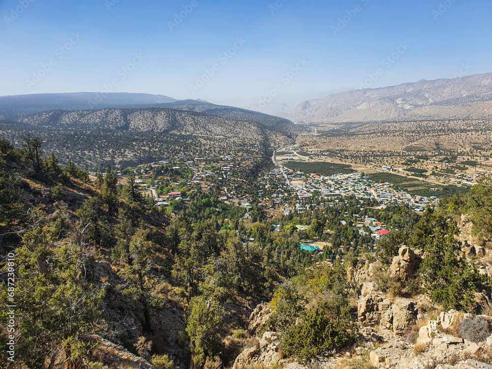 View of Ziarat Valley from the top of the mountain