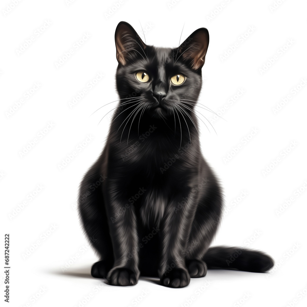 Bombay cat on white back ground Bombay cat on white back ground