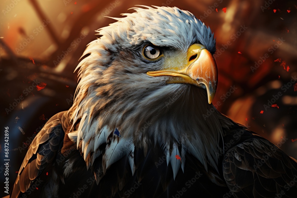 Fototapeta premium Closeup of Bald eagle