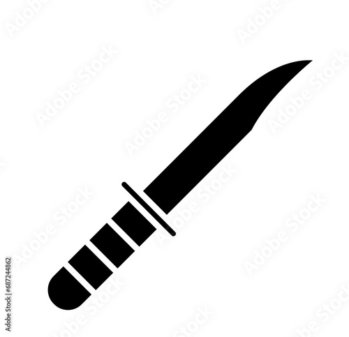 Messer, Hiking, Camping - Symbol. Vector