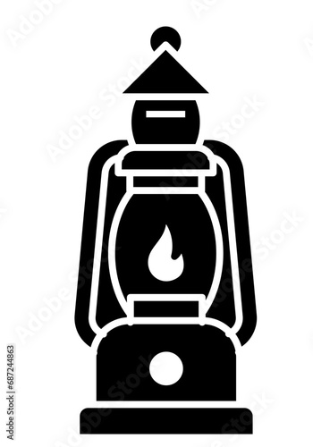 Lamoe, Hiking, Camping - Symbol. Vector