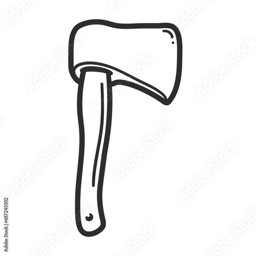 Bushcraft, Hiking, Camping - Symbol. Vector