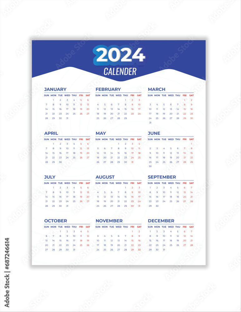 Monthly calendar template for 2024 year. Wall calendar in a minimalist style. Week Starts on Sunday. Planner for 2024 year.2024 simple calender Monthly calendar template for 2024 year. Wall calendar in a minimalist style. Week Starts on Sunday. Planner for 2024 year.2024 simple calender